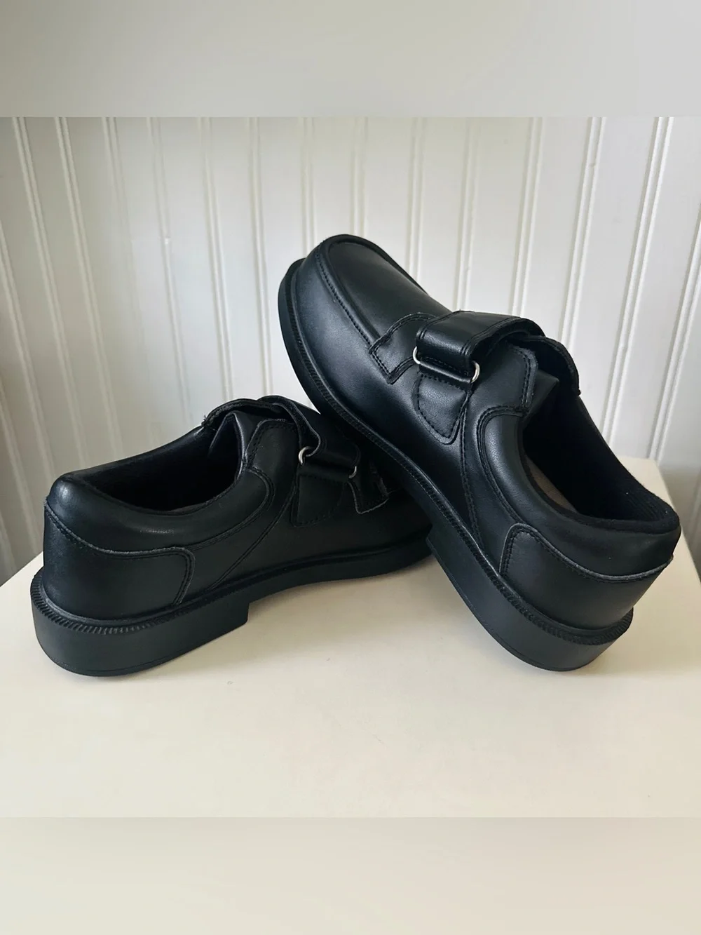 🔥Dr. Max Black Comfort Walking Shoes with Velcro Strap🖤